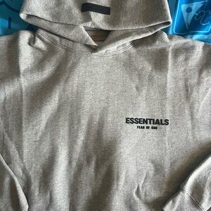 Fear of God Essentials Gray Hoodie